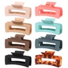 Kép 1/9 - Bestauty Plastic Matt Hair Claws Hajkapocs kombinált szett Egyszerű csúszásmentes hajfogó erős tartású elegáns női frizurához (8 db) - Stílus 10