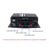 Kép 3/9 - AK170 12V-os mini audio teljesítményerősítő digitális hangvevő AMP kétcsatornás 20W+20W basszus magas hangerőszabályzó autós otthoni használatra