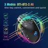 Kép 3/12 - hxsj T90 2.4G vezeték nélküli mechanikus egér, ergonómikus kialakítás, 10 millió billentyűleütés élettartam 3600 DPI 11 RGB világítási mód - Fekete