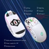 Kép 12/12 - hxsj T90 2.4G vezeték nélküli mechanikus egér, ergonómikus kialakítás, 10 millió billentyűleütés élettartam 3600 DPI 11 RGB világítási mód - Fehér