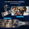 Kép 5/13 - 3 kamerás Műszerfal kamera Többnyelvű tiszta autós visszapillantó tükör videorögzítővel