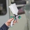 Kép 3/8 - Professzionális gravitációs permetező szerszámkészlet, 1,4/1,7/2,0 mm-es fúvókák, autóipari festékszóró 600 cm3-es színes csészével és 10 db kúpos festékbevonat szűrőpapírral