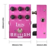 Kép 12/18 - IRIN Mini VOX AC30 hangszórószimulátor gitár effekt pedál – brit hang (lila)