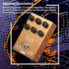 Kép 16/18 - IRIN Mini VOX AC30 hangszórószimulátor gitár effekt pedál – Amerika hang (arany)