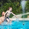 Kép 5/8 - Napelemes szökőkút szivattyú 4 permetező fúvókával Madárfürdő szökőkút medencékhez, kerthez, kültéri tóhoz