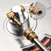 Kép 2/10 - 46 cm-es nagynyomású mosó felülettisztító rozsdamentes acél házas elektromos mosótartozék 1/4 hüvelykes gyorscsatlakozóval 4 kerék 2 fúvóka 2 hosszabbító pálca 4000 PSI