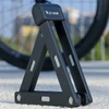 Kép 3/17 - WEST BIKING Kerékpár összecsukható lopásgátló elektromos lánczár kerékpárhoz, motorkerékpárhoz - Narancs