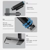 Kép 4/12 - Vezeték nélküli digitális mikroszkóp, nagy tisztaságú 1080p WIFI 50x-1000x nagyítás - Fekete, változat 1