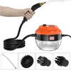 Kép 8/11 - 2500 W-os kézi magas hőmérsékletű, nyomás alatti gőztisztító gép kefefejekkel - Fekete