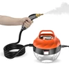 Kép 10/11 - 2500 W-os kézi magas hőmérsékletű, nyomás alatti gőztisztító gép kefefejekkel - Fekete