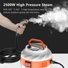 Kép 10/11 - 2500 W-os kézi magas hőmérsékletű, nyomás alatti gőztisztító gép kefefejekkel - Fehér