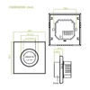 Kép 6/12 - WiFi intelligens termosztát színes képernyő, forgó fűtési termosztát háttérvilágítással/hőmérséklet/érzékelő/idő hőmérséklet-kalibrációs beállítással (kazánfűtés) - Arany