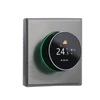Kép 1/15 - WiFi intelligens termosztát színes képernyő, forgó fűtési termosztát háttérvilágítással/hőmérséklet/érzékelő/idő hőmérséklet-kalibrációs beállítással (kazánfűtés) - Szürke