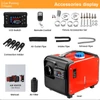 Kép 3/8 - 12V/24V dízel légfűtő 8KW gyors parkolófűtés LCD kijelzővel Távirányító személyautó kamionokhoz, utánfutókhoz lakóautóhoz