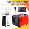 Kép 4/8 - 12V/24V dízel légfűtő 8KW gyors parkolófűtés LCD kijelzővel Távirányító személyautó kamionokhoz, utánfutókhoz lakóautóhoz