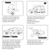 Kép 6/8 - 12V/24V dízel légfűtő 8KW gyors parkolófűtés LCD kijelzővel Távirányító személyautó kamionokhoz, utánfutókhoz lakóautóhoz