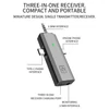 Kép 4/13 - S17 Mini vezeték nélküli Lavalier mikrofon 3 az 1-ben vevő mobiltelefonhoz, 360°-os, körbefutó hajtókamikrofon - 1 vevő és 1 mikrofon