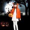 Kép 4/8 - Uniszex gyerek Halloween köpeny ökörszarv kapucnival Cosplay szerepjáték Party Cape jelmez - Narancs