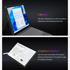 Kép 3/16 - DERE T30 Pro Tablet Laptop 13 hüvelykes 2K IPS érintőképernyő D-ceruzával, Windows 11, 16 GB RAM - Zöld, 512 GB SSD