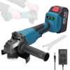 Kép 1/8 - 21V 125mm M14 elektromos sarokcsiszoló szerszám Többfunkciós lítium vágógép vágáshoz, polírozáshoz, kerámia, csempe, fa, kő, acél - 1 akkumulátor