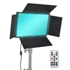 Kép 2/11 - 50 W-os kétszínű RGB Photography Light LED fénypanel fém Barndoors távirányítóval