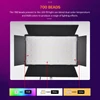 Kép 8/11 - 50 W-os kétszínű RGB Photography Light LED fénypanel fém Barndoors távirányítóval