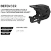 Kép 3/8 - CAIRBULL DEFENDER hegyikerékpárhoz (MTB) Felnőtt sisak állítható szemellenzővel - Fekete és narancs