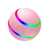 Kép 1/14 - Interaktív kiskutya macska kisállat guruló játék önforgó, pattogó golyós LED lámpával, újratölthető elemmel közepes/nagy kutyának - Pink