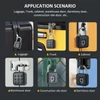 Kép 4/8 - Smart Lock Intelligens lakat csomagtartó ajtókhoz CR2032 gombcellás tápegységgel (ujjlenyomat-zár)