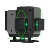 Kép 4/13 - Zöld 4D Green Cross Line Professional építkezéshez Két 360°-os függőleges és két 360°-os vízszintes lézerszintező távirányítóval - 12 vonal