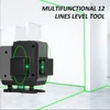 Kép 5/13 - Zöld 4D Green Cross Line Professional építkezéshez Két 360°-os függőleges és két 360°-os vízszintes lézerszintező távirányítóval - 12 vonal