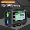 Kép 17/19 - Golf távolságmérő LCD érintőképernyővel, 6,5-szeres nagyítású USB, újratölthető hangszóróval, lejtős funkcióval, zászlórúd-reteszeléssel - Fekete, 1200 m