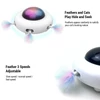 Kép 9/18 - Electric Smart Gravity UFO önszórakoztató tollas pálca kisállatjáték - Macska szerelmeseinek