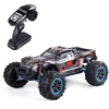 Kép 1/8 - F21A 1/10 2.4GHz 75km/h Távirányító 4WD fémvázas terepautó - Fekete, 1 akkumulátor