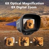 Kép 8/12 - Digitális éjjellátó monokuláris 40MP 2,5K infravörös teleszkóp támogatás 6x optikai nagyítás 8x digitális zoom - Fekete