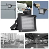 Kép 12/12 - 96 LED-es infravörös megvilágító lámpa éjjellátó kültéri vízálló CCTV biztonsági kamerához - Fekete