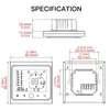 Kép 6/9 - Intelligens termosztát hőmérséklet-szabályozó 5A vízpadló és fűtés (nincs Wi-Fi) - Fehér