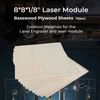 Kép 8/9 - Creality lézermodul basszusfa rétegelt lemez lapok 8x8x1/8 hüvelykes fadarabok Lézergravírozásra alkalmas anyagok (10db)