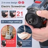 Kép 10/10 - 16,8 V-os többfunkciós elektromos csavarhúzó 45 Nm nyomaték háztartási gépekhez, bútorszereléshez, javításhoz - 2 akkumulátor
