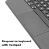 Kép 5/16 - Magic Keyboard Multifunkcionális, háttérvilágítású, vezeték nélküli BT-csatlakozás, hosszú akkumulátor-élettartam Alkalmas 10,9/11 hüvelykes iPad billentyűzethez - L