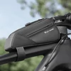 Kép 17/20 - WEST BIKING 0,5 literes kerékpárváz elülső váztáska kompakt méret, sima cipzáras