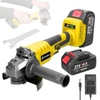 Kép 1/8 - 21V 125mm M14 elektromos csiszolószerszám Többfunkciós lítium vágógép vágáshoz, polírozáshoz, kerámia, csempe, fa, kő, acél - 2 akkumulátor
