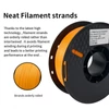 Kép 6/14 - KINGROON 3D nyomtató PLA filament 1 kg 1,75 mm méretpontosság +/-0,02 mm szabványos 3 tekercs - fekete, szürke, átlátszó
