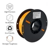 Kép 7/14 - KINGROON 3D nyomtató PLA filament 1 kg 1,75 mm méretpontosság +/-0,02 mm szabványos 3 tekercs - fekete, szürke, átlátszó