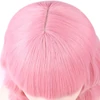 Kép 4/8 - Női divatos parókák teljes fejfedéssel, közepes hosszúságú, göndör kialakítással - Pink