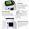 Kép 6/8 - Kézi digitális USB mikroszkóp 12M felbontású 1080P FHD támogatás 64GB TF kártya 2,0 hüvelykes LCD képernyővel növények, rovarok, kövek megfigyeléséhez