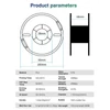 Kép 11/13 - KINGROON 3D nyomtató PLA filament 1 kg 1,75 mm háromszínű selyem - Piros zöld kék