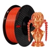 Kép 1/13 - KINGROON 3D nyomtató PLA filament 1 kg 1,75 mm háromszínű selyem - Piros és arany