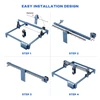 Kép 7/21 - SCULPFUN S9 5W lézergravírozó X-tengelyes lineáris vezető-frissítő készlettel és 400x400 mm-es méhsejt táblával