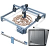 Kép 1/21 - SCULPFUN S9 5W lézergravírozó X-tengelyes lineáris vezető-frissítő készlettel és 400x400 mm-es méhsejt táblával